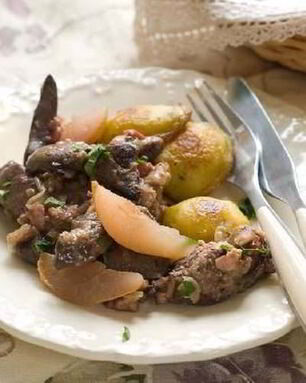 Рагу из свинины с грушей