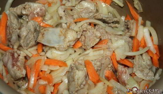 рагу из свинины с овощами в мультиварке