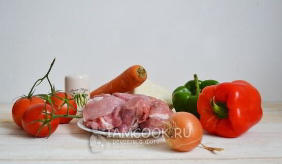 рагу овощное с мясом в мультиварке