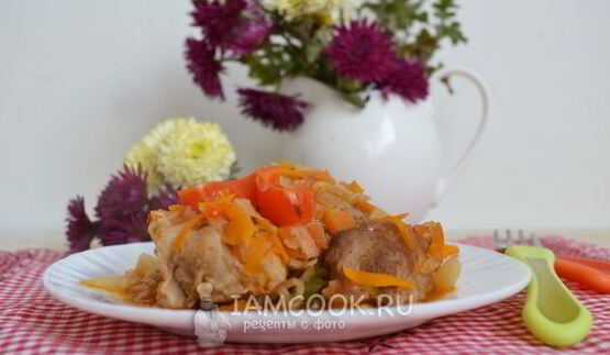 рагу овощное с мясом в мультиварке