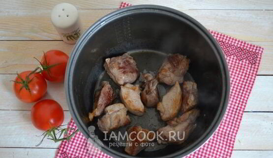 рагу овощное с мясом в мультиварке