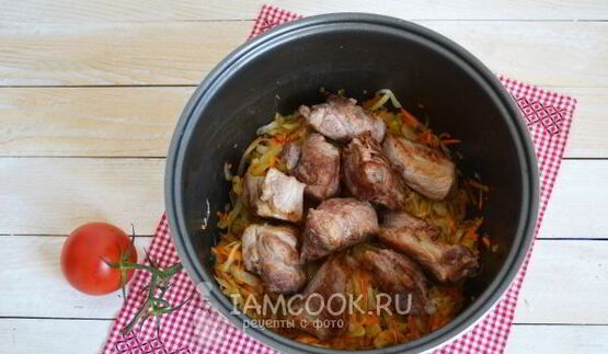 рагу овощное с мясом в мультиварке