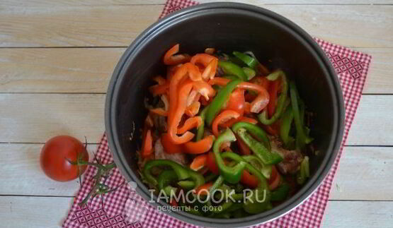 рагу овощное с мясом в мультиварке