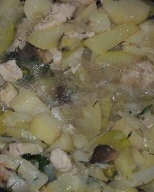 Рагу с грибами в мультиварке