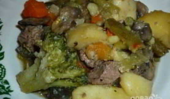 рагу с мясом в мультиварке