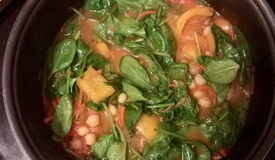 рагу с нутом и тыквой