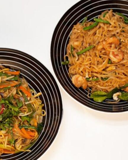 Рецепт рисовой лапши с креветками