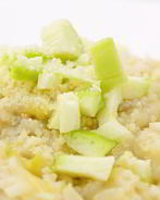 Овощное ризотто с сыром камамбер