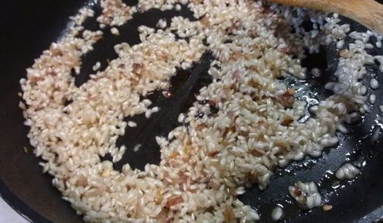 ризотто с баклажаном и лимоном