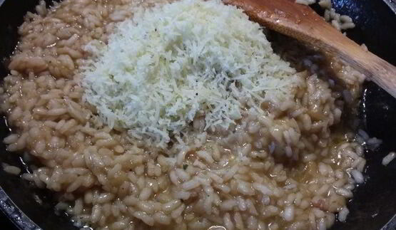 ризотто с баклажаном и лимоном