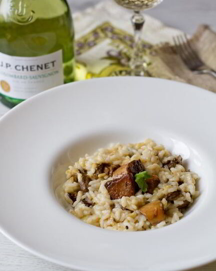 Рецепт ризотто с белыми грибами