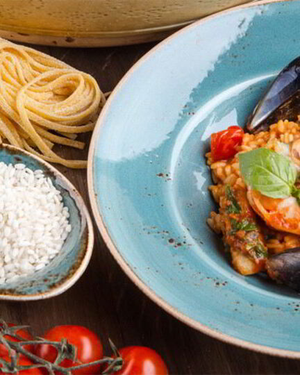 Рецепт ризотто с дарами моря