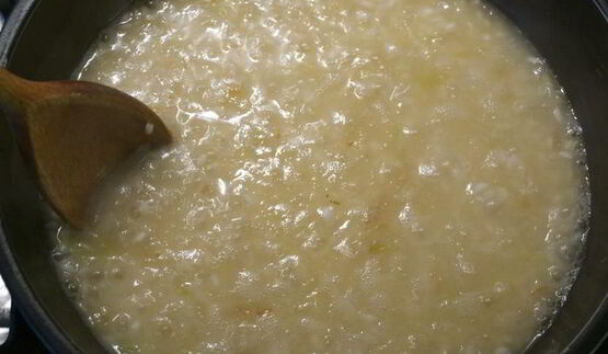 ризотто с грушей и горгонзолой