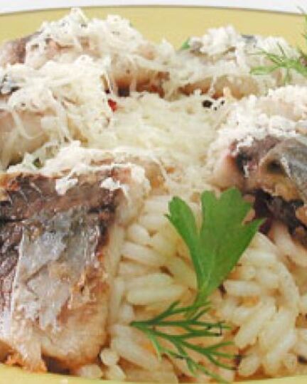 Рецепт ризотто с карпом