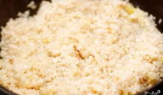 ризотто с коктейлем из морепродуктов