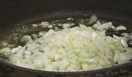 ризотто с куриной печенкой