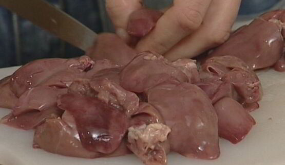 ризотто с куриной печенкой