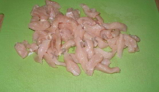 ризотто с курицей и замороженными овощами