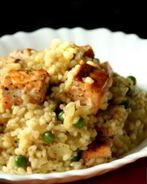 Ризотто с лососем