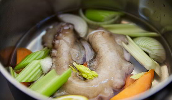 ризотто с осьминогом