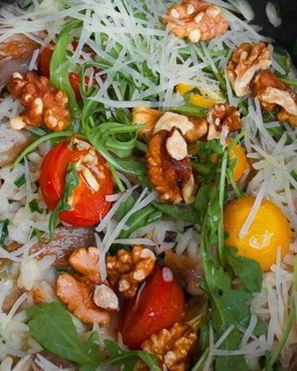 Рецепт ризотто с вешенками