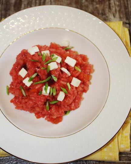 Рецепт свекольного ризотто с морковью и бататом