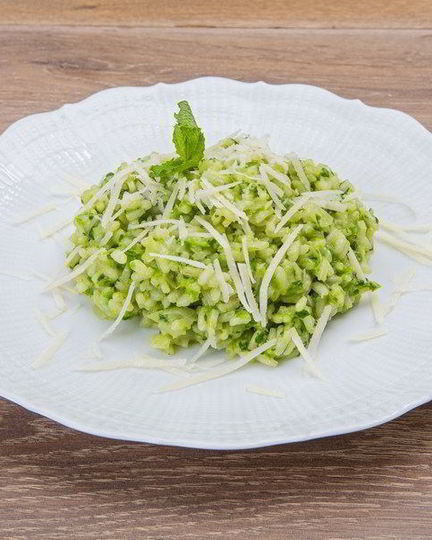 Рецепт зеленое ризотто со шпинатом