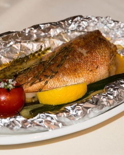 Рецепт черноморского окуня в фольге