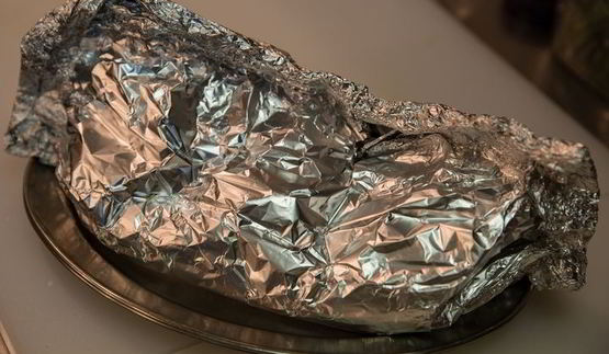 черноморский окунь в фольге