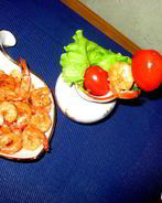 Чесночные креветки-гриль