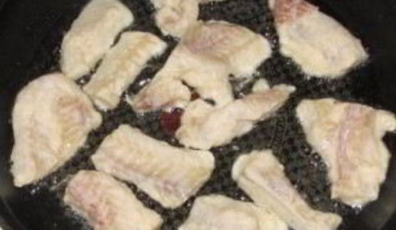 филе минтая жареное