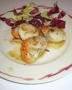 Гребешки с анисовым соусом