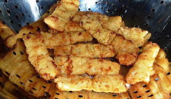 кальмары в панировочных сухарях хрустящие палочки