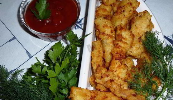 кальмары в панировочных сухарях хрустящие палочки