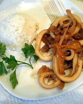 Кальмары жареные по-китайски