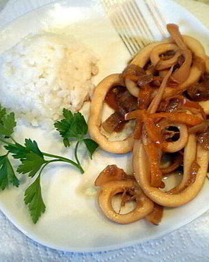 Кальмары жареные по-китайски