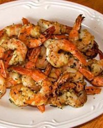 Рецепт креветок с базиликома