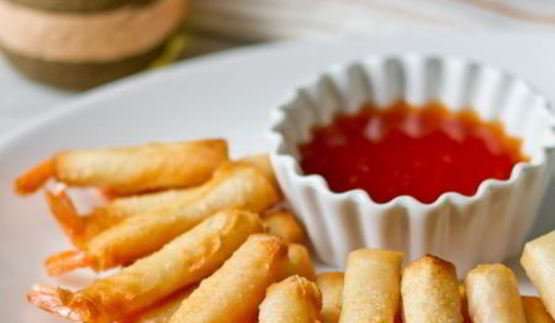 креветки с имбирем в тесте фило