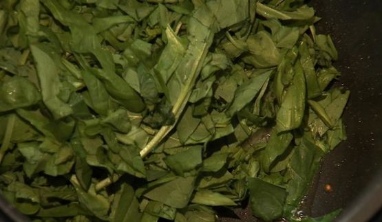 лосось со шпинатом