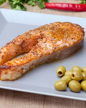 Лосось в медово-горчичном соусе