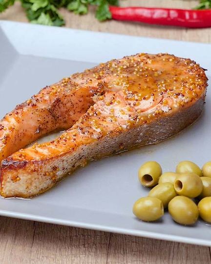 Рецепт лосося в медово-горчичном соусе