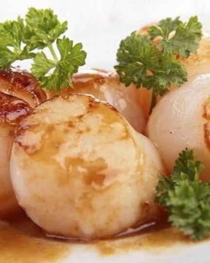 Рецепт морских гребешков в лимонном соусе на сковороде