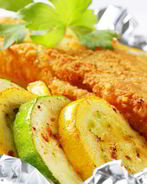 Рыба с кабачками запеченная в духовке