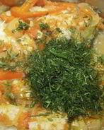 Рыба в томатном соусе с овощами