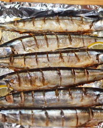 Рецепт сайры запеченой в фольге