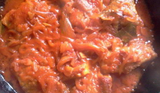 щука под луково-чесночным соусом