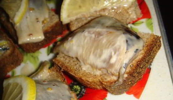 сельдь в горчичном маринаде