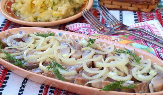 сельдь в лимонном маринаде