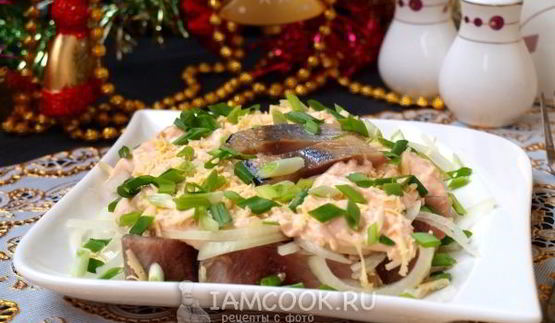 сельдь в сырном соусе