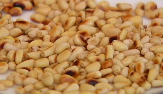 семга на гриле, фаршированная рисом